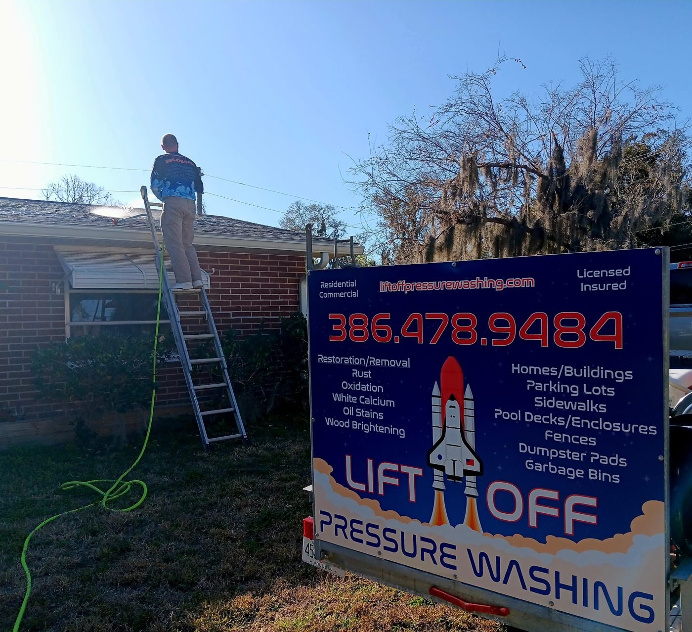 Lift Off crew on the job in Volusia County