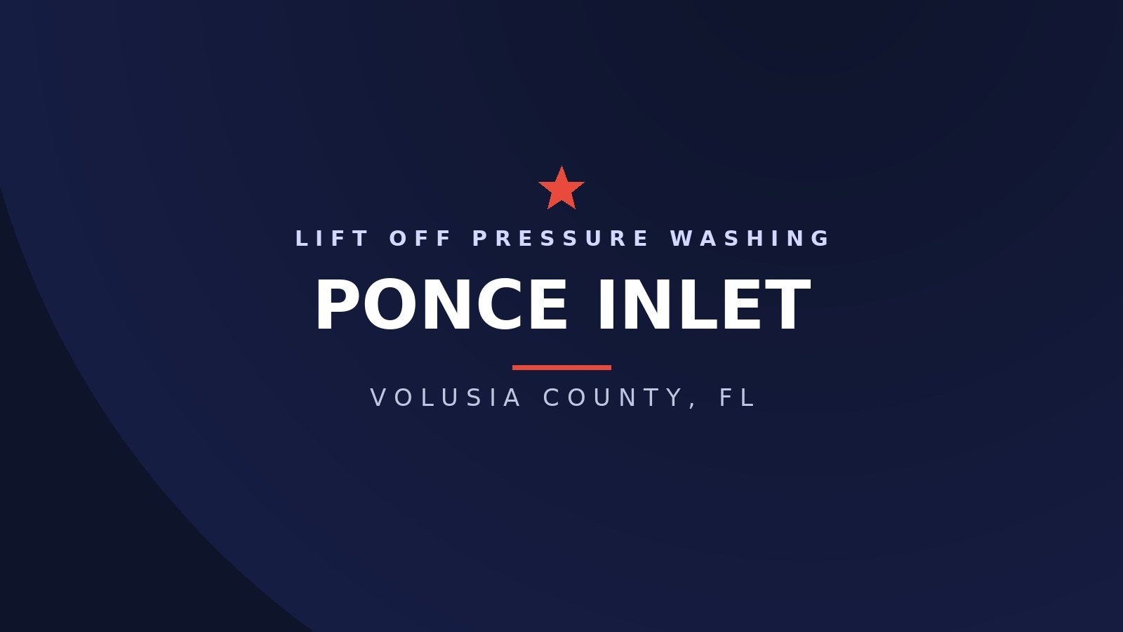 Pressure washing a home in Ponce Inlet, Florida